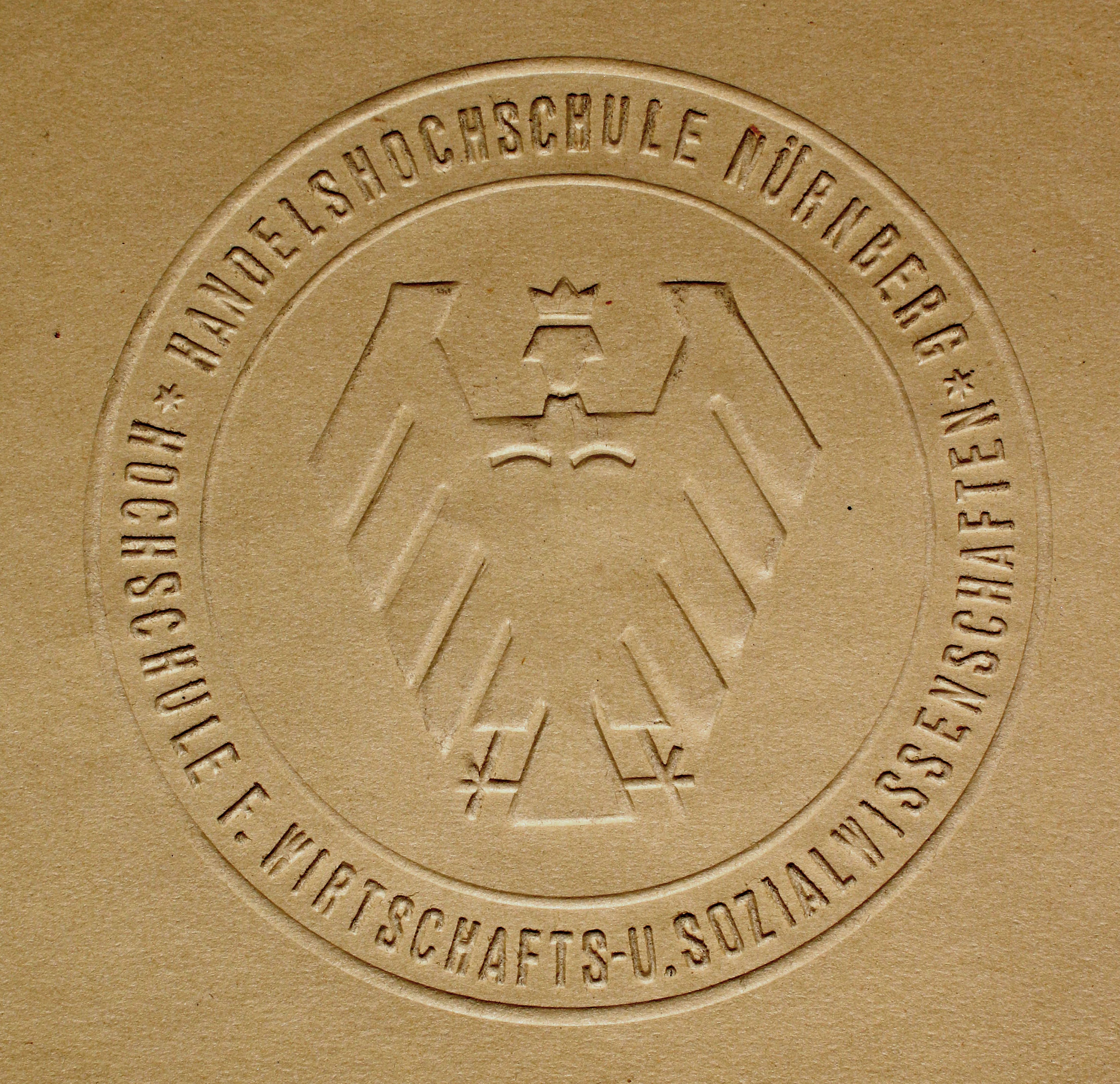 Das Siegel der Hochschule in der graphisch modern gehaltenen Fassung von 1925