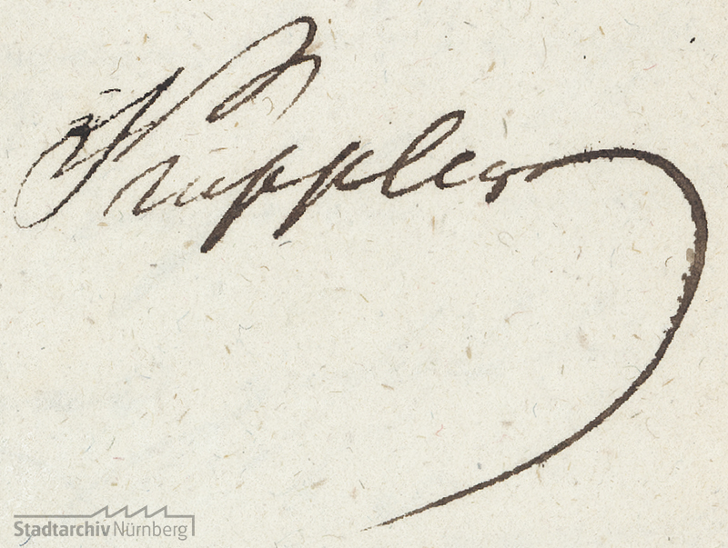 Unterschrift Konrad Georg Kupplers