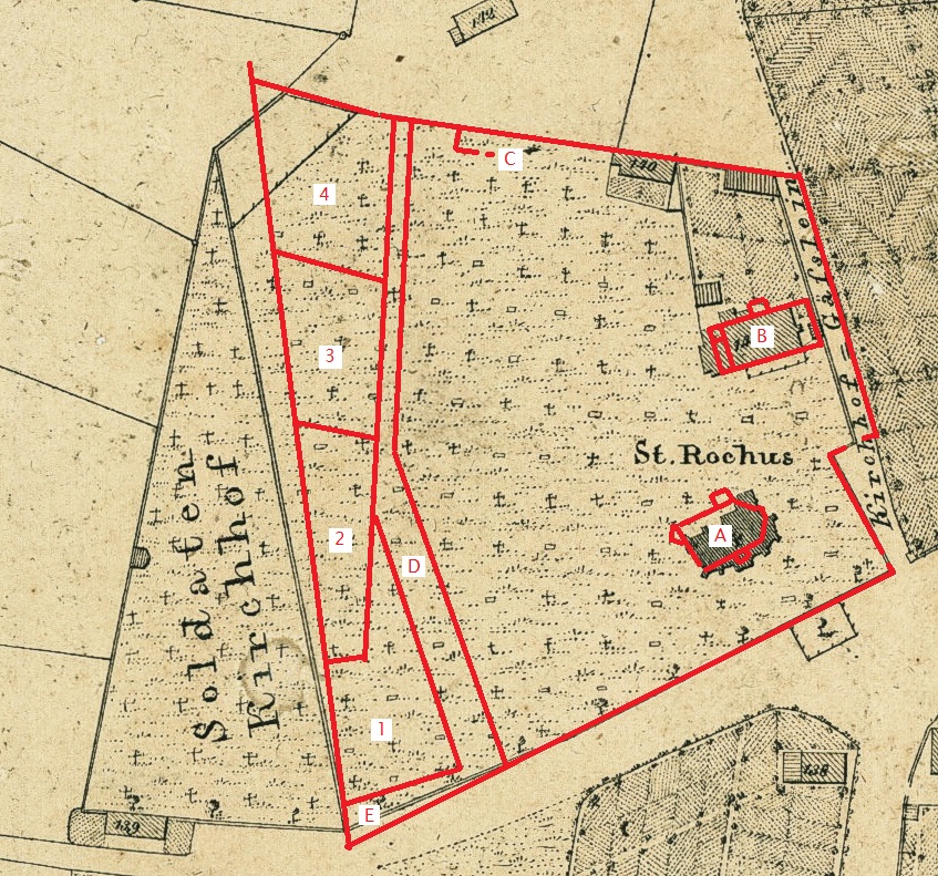 Projektion in Rot aus dem Plan LAELKB